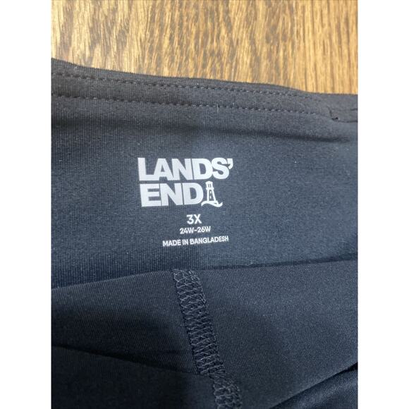 Lands End Womens Black Skort Built in Shorts Pull On Flat Front Pockets Size 3X‎ - Picture 4 of 8